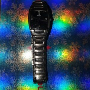 Bulova Black and Silver Watch